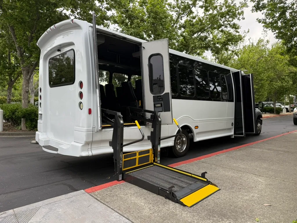 Bus Ada Ramp ADA Accessible Charter Bus | Wheelchair Accessible Shuttles — Umbrella